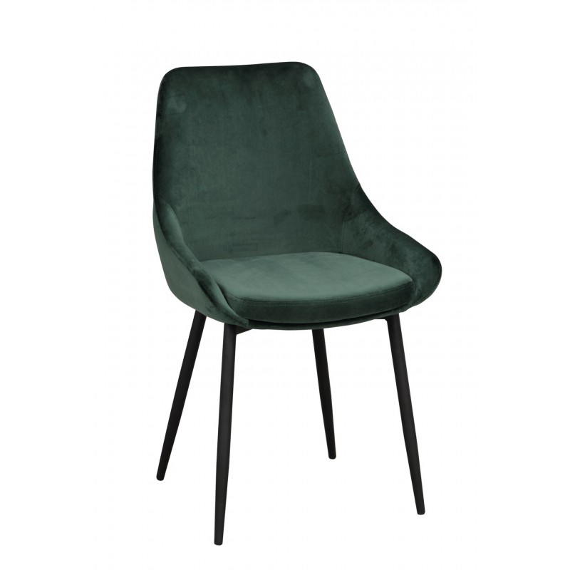 RO Sier Dining Chair Green Velvet